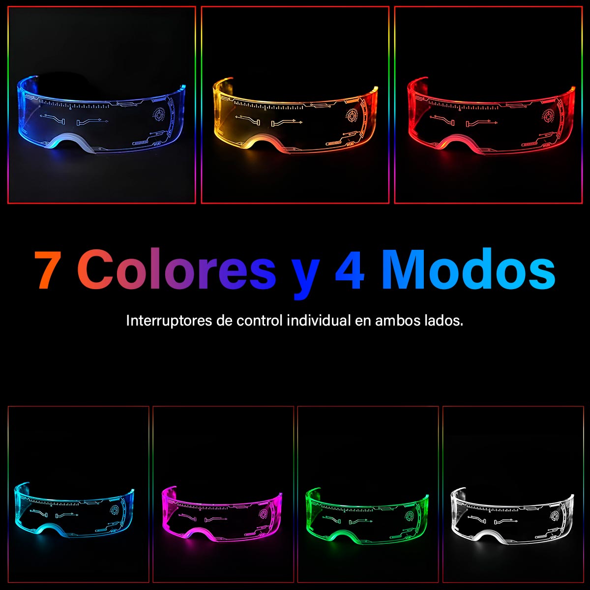 Gafas Luminosas Futuristas LED®