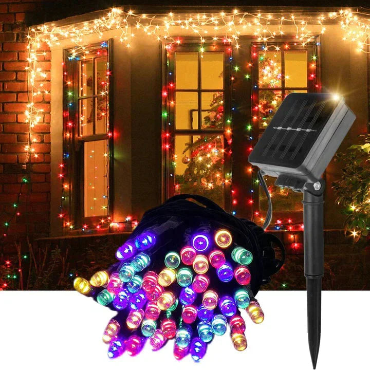 Luces De Navidad con Panel Solar + REGALO NAVIDEÑO 🎁🎅